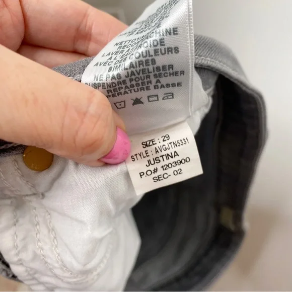 Joe’s Jeans Cool Off Markie Skinny Crop Jeans Grey Size 29 - Picture 8 of 9